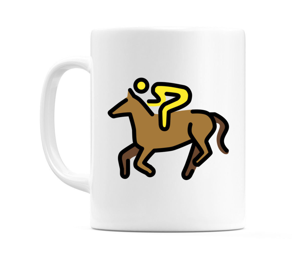 Horse Racing Emoji Mug