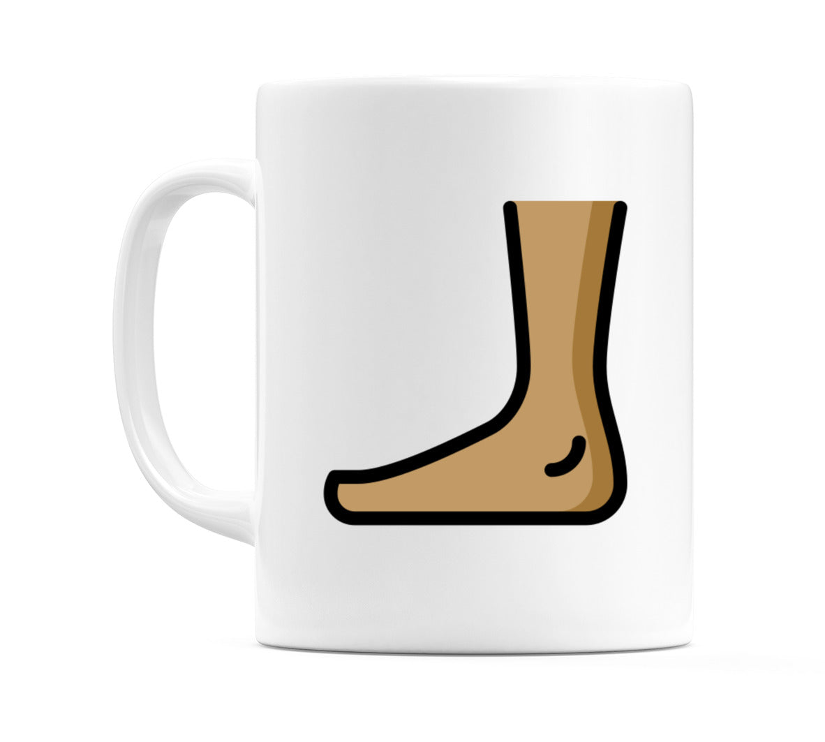Foot: Medium Skin Tone Emoji Mug