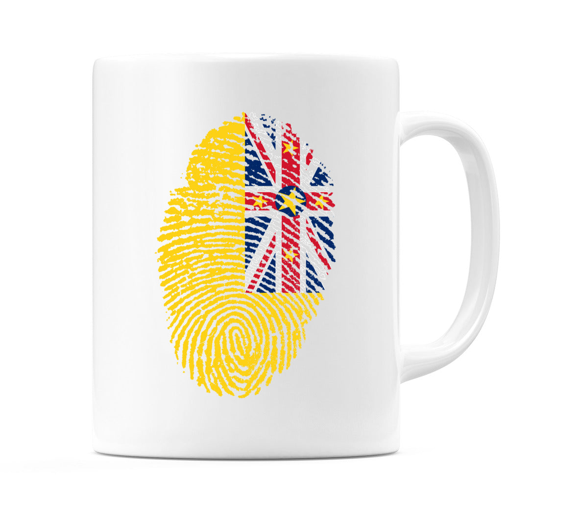 Niue Finger Print Flag Mug