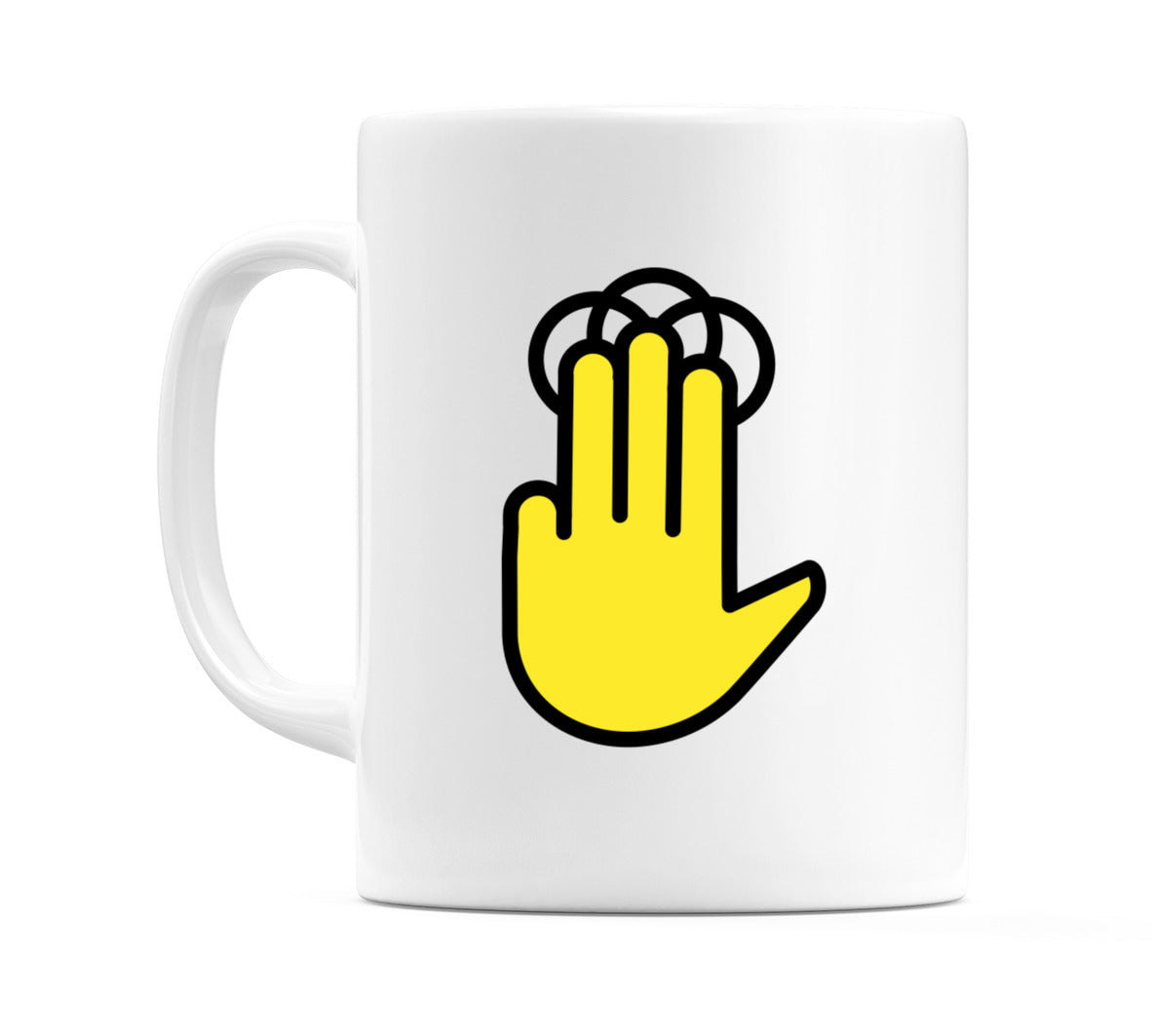 Three Finger Operation Emoji Mug