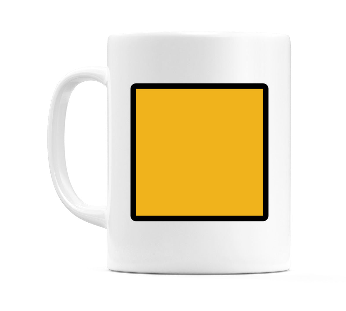 Orange Square Emoji Mug