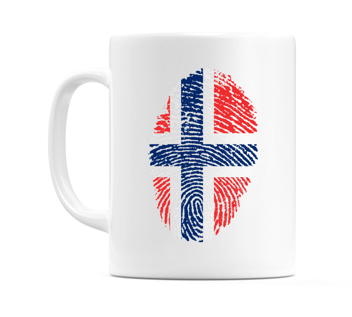 Norway Finger Print Flag Mug