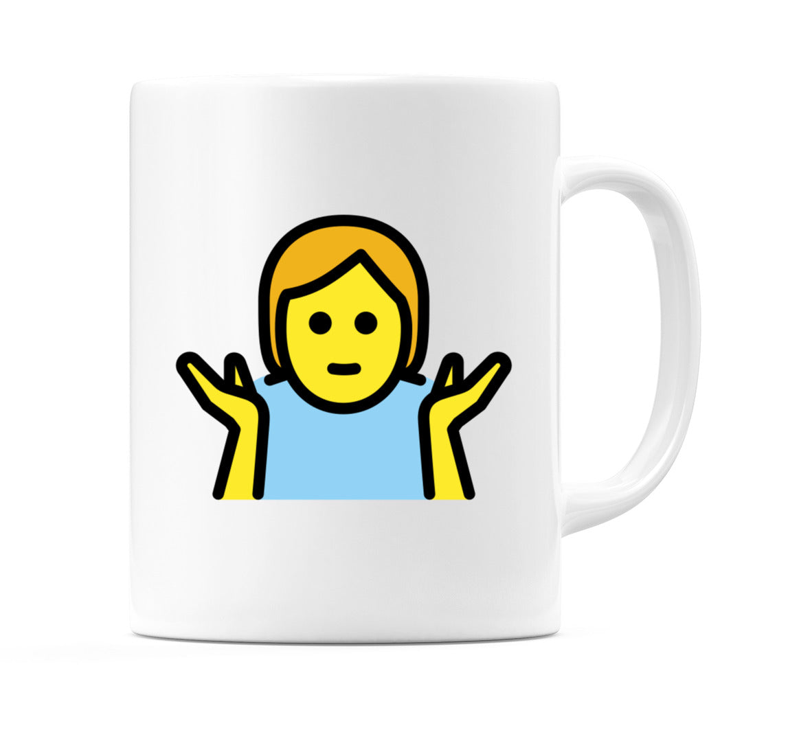 Person Shrugging Emoji Mug