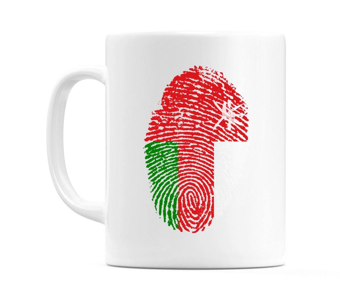 Oman Finger Print Flag Mug