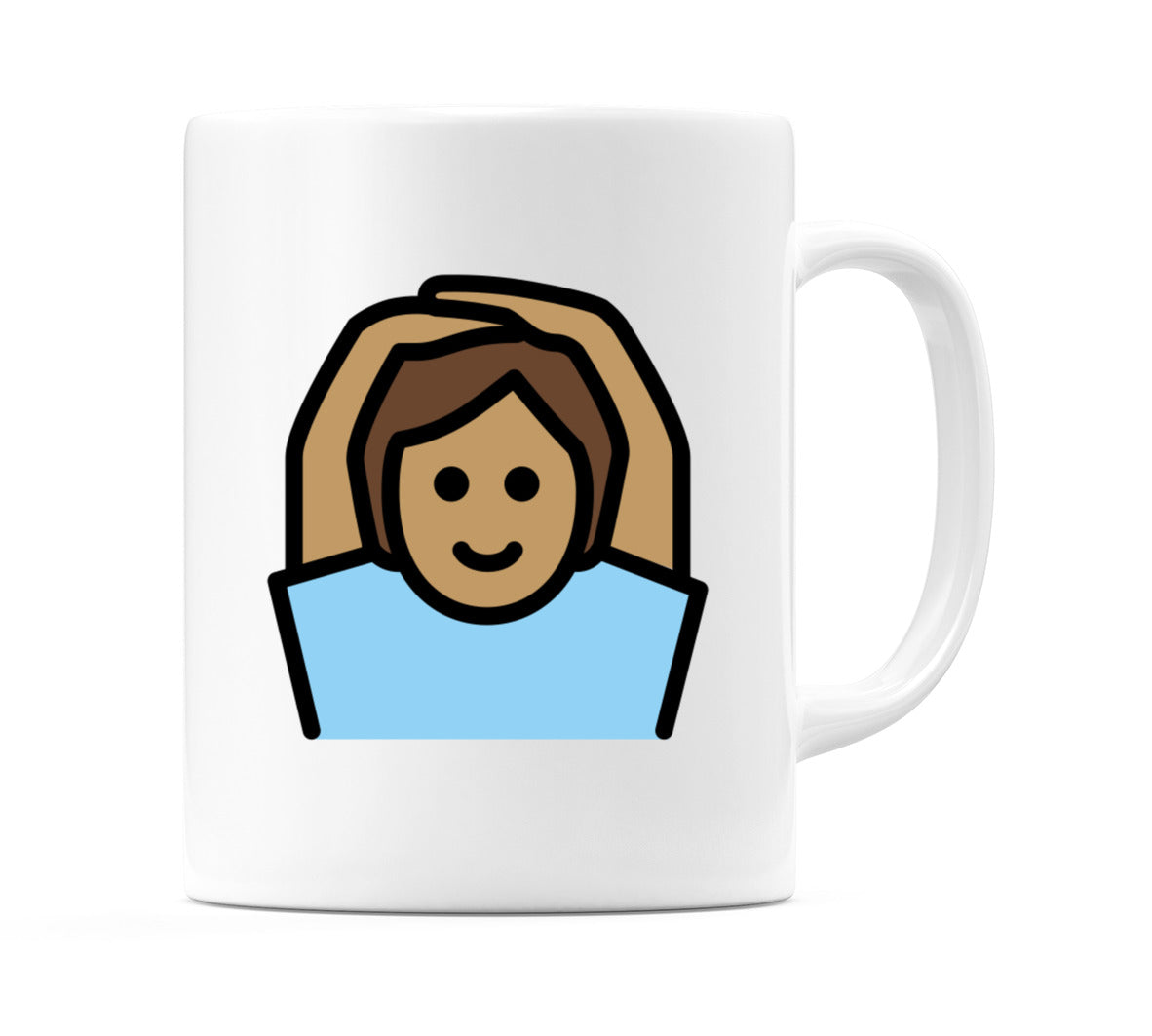 Person Gesturing Ok: Medium Skin Tone Emoji Mug