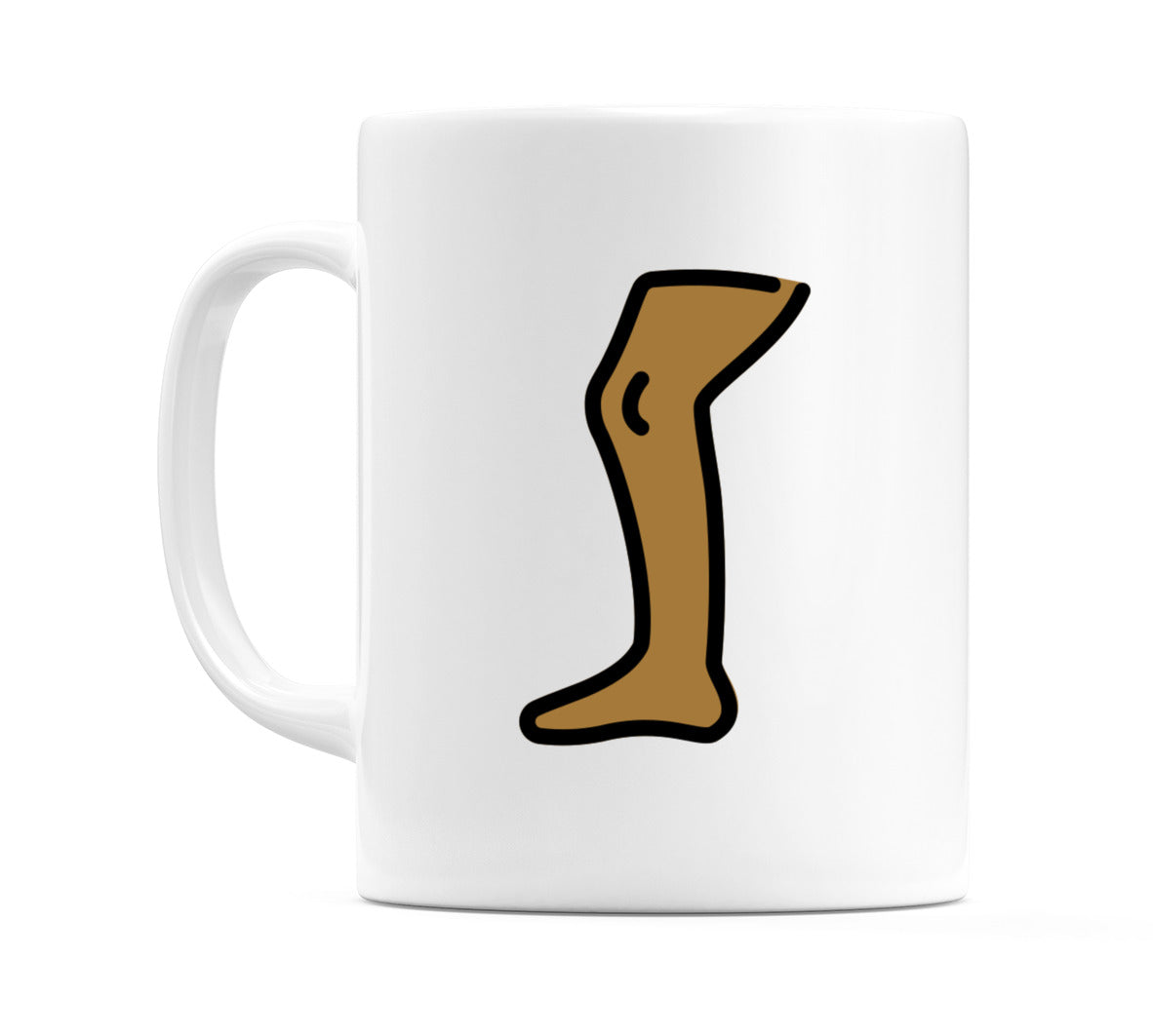 Leg: Medium-Dark Skin Tone Emoji Mug