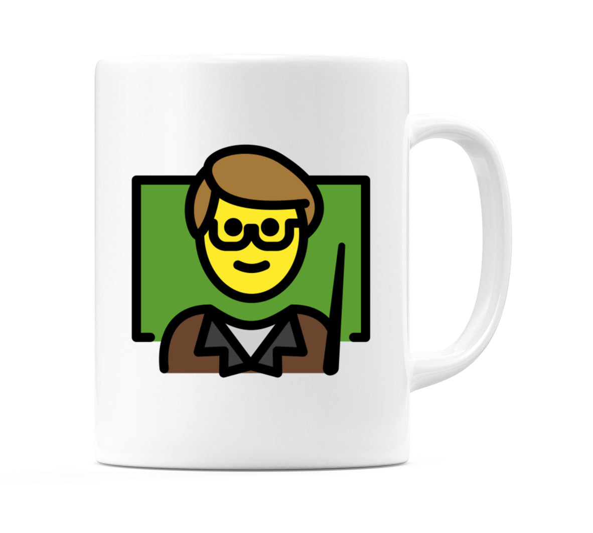 Male Teacher Emoji Mug