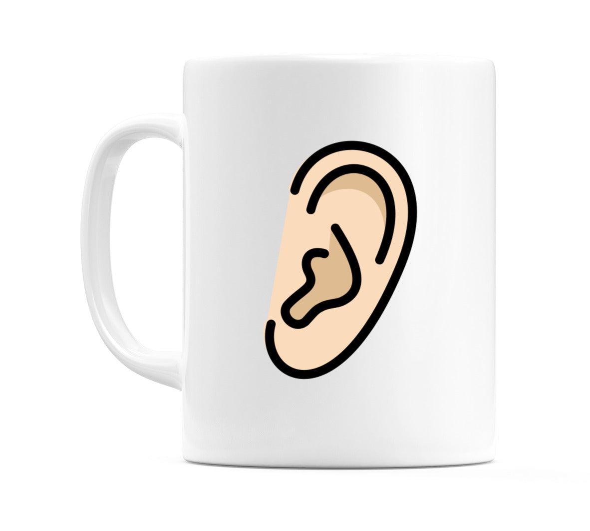 Ear: Light Skin Tone Emoji Mug
