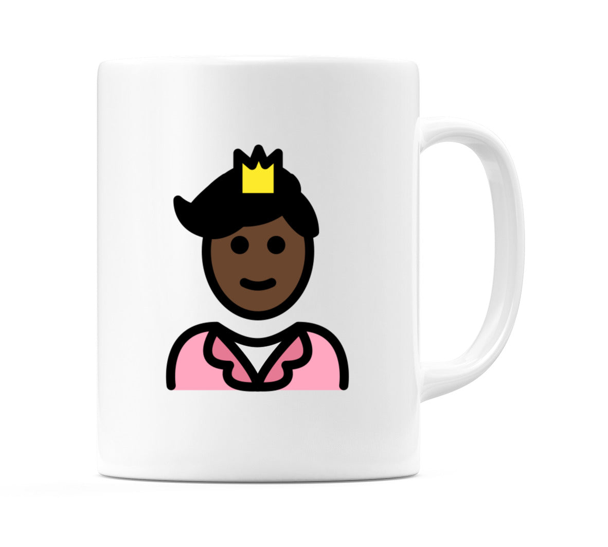 Prince: Dark Skin Tone Emoji Mug