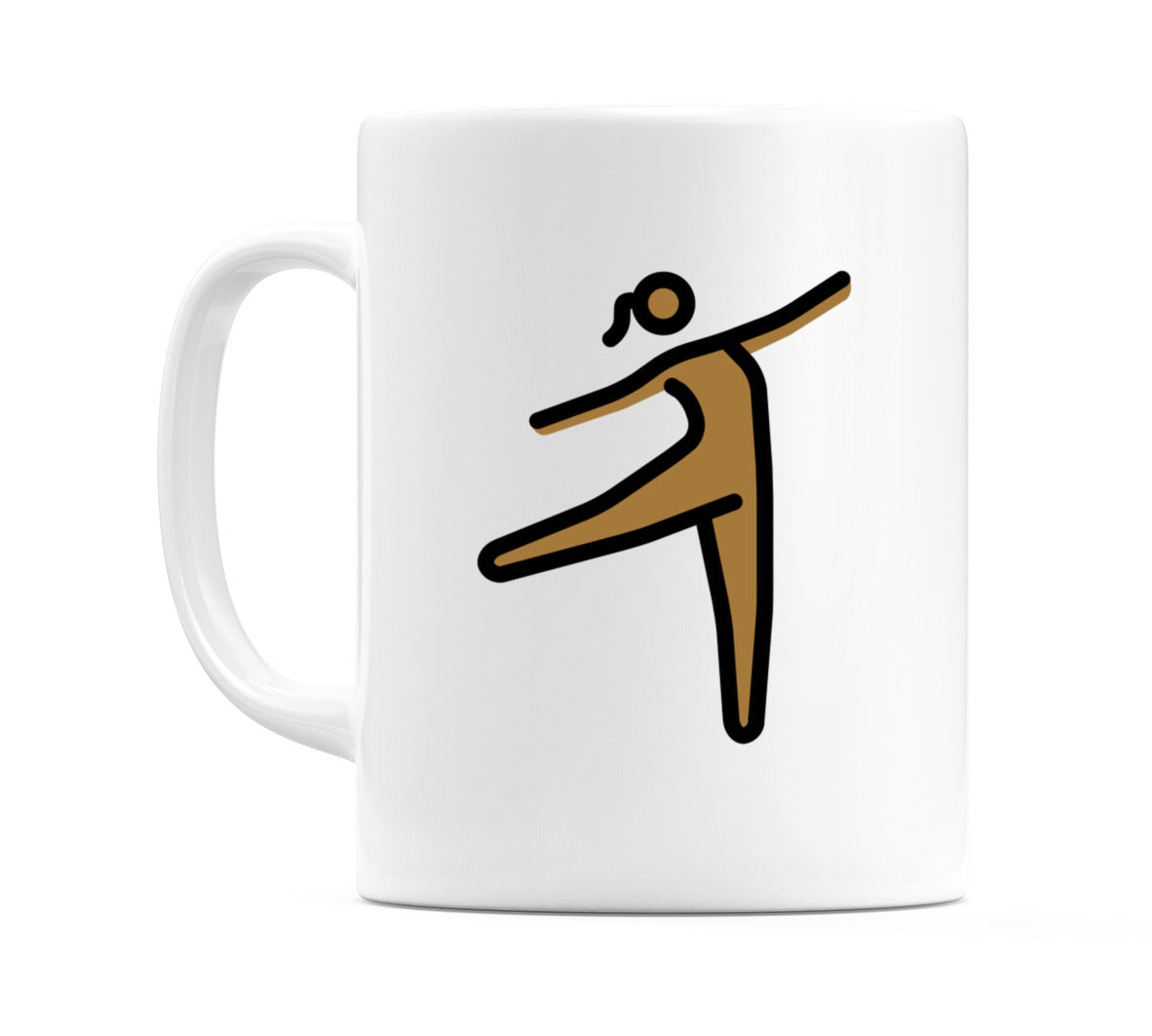 Female Dancing: Medium-Dark Skin Tone Emoji Mug