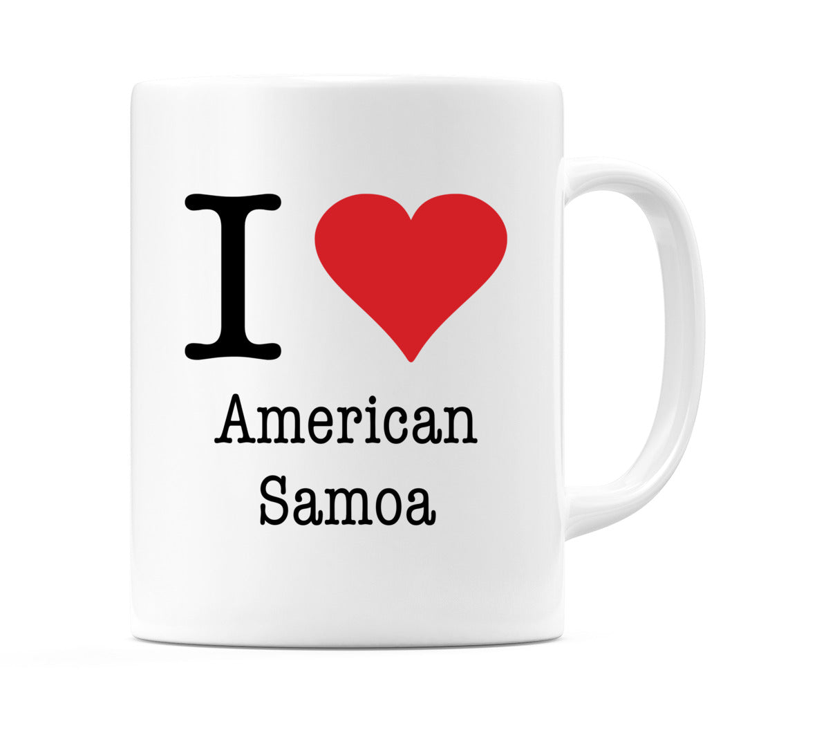 I Love American Samoa Mug
