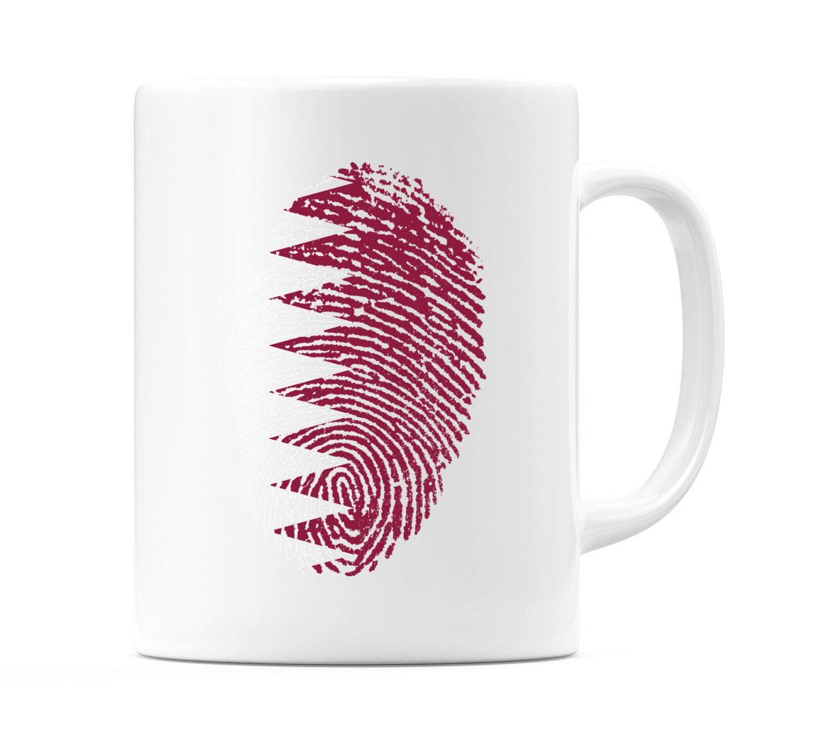 Qatar Finger Print Flag Mug