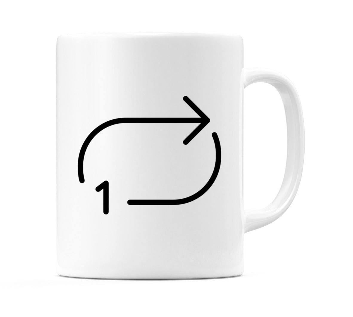 Repeat Single Button Emoji Mug