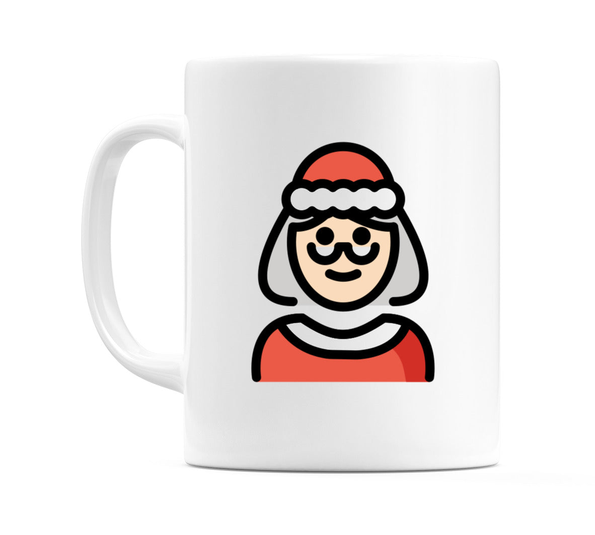 Mrs Claus: Light Skin Tone Emoji Mug