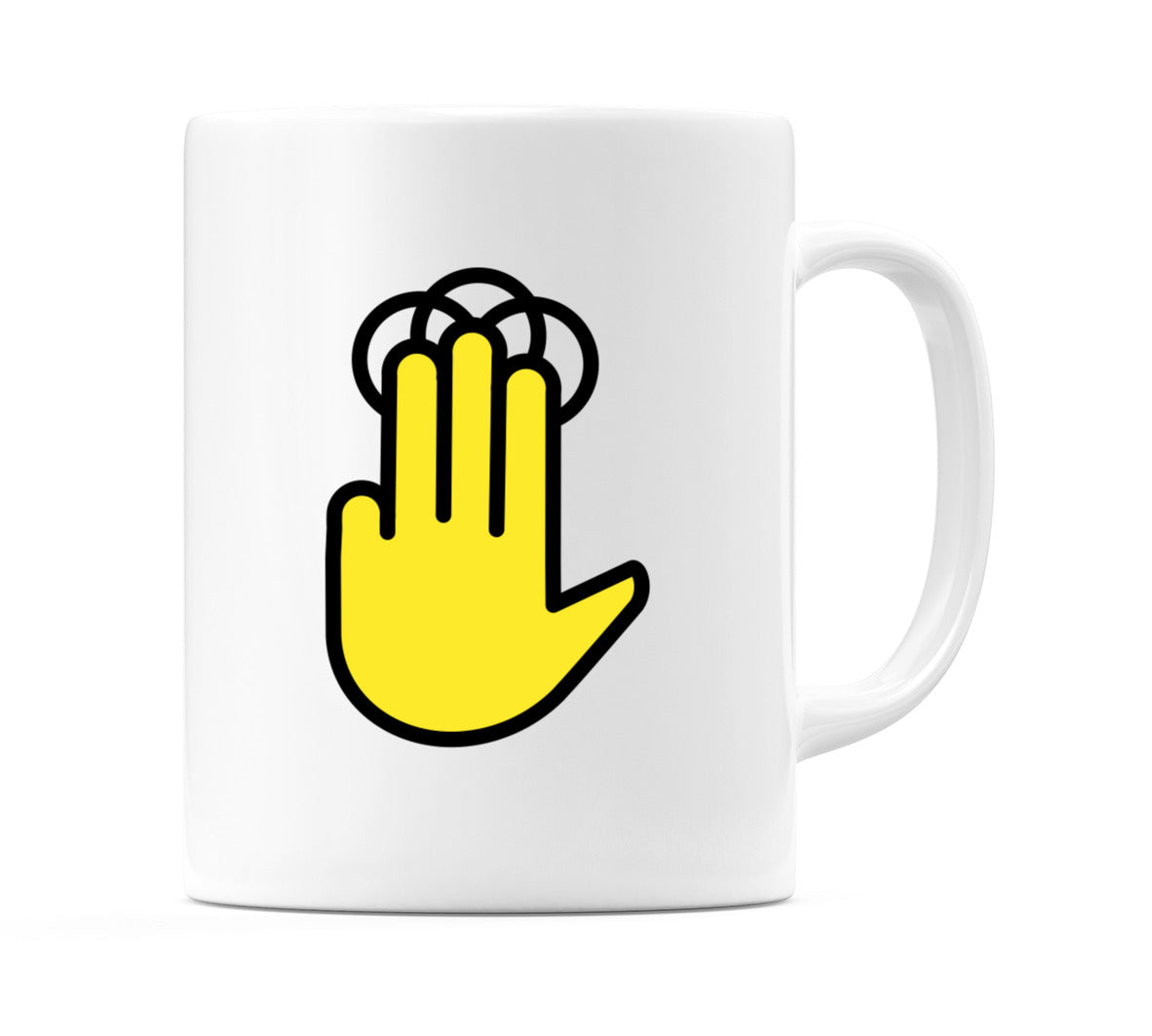Three Finger Operation Emoji Mug
