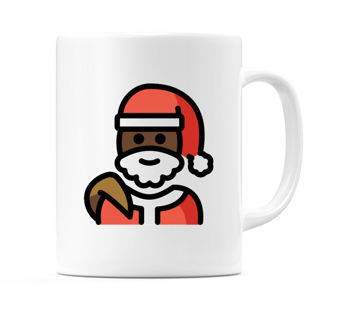 Santa Claus: Dark Skin Tone Emoji Mug