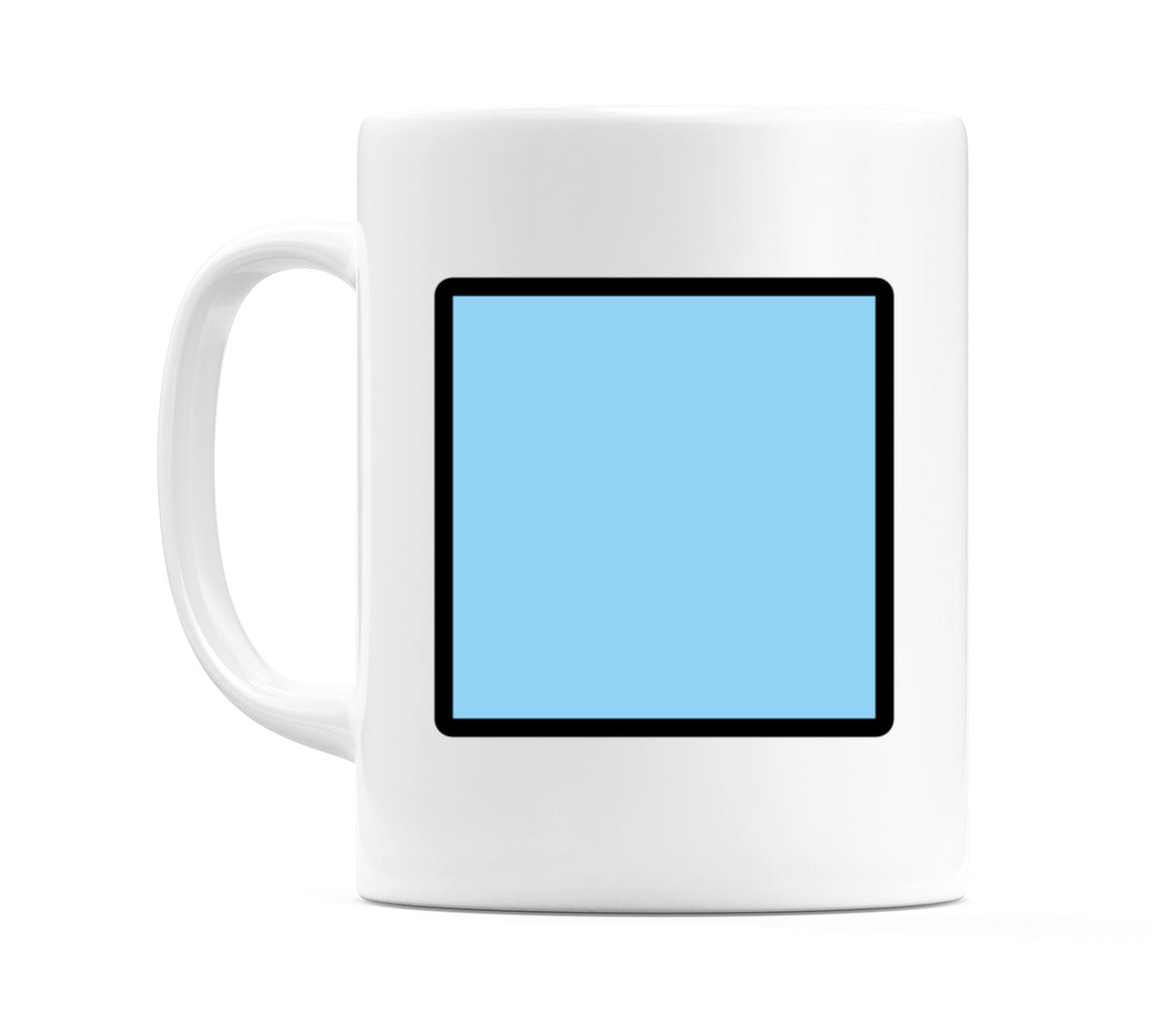 Blue Square Emoji Mug