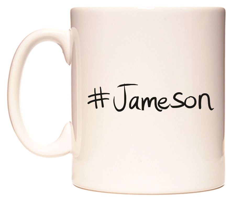 This mug features #Jameson