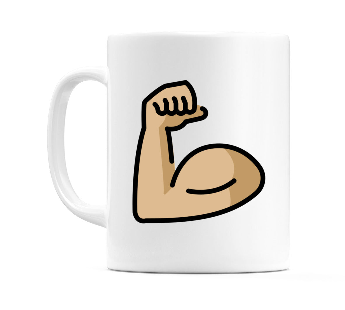 Flexed Biceps: Medium-Light Skin Tone Emoji Mug