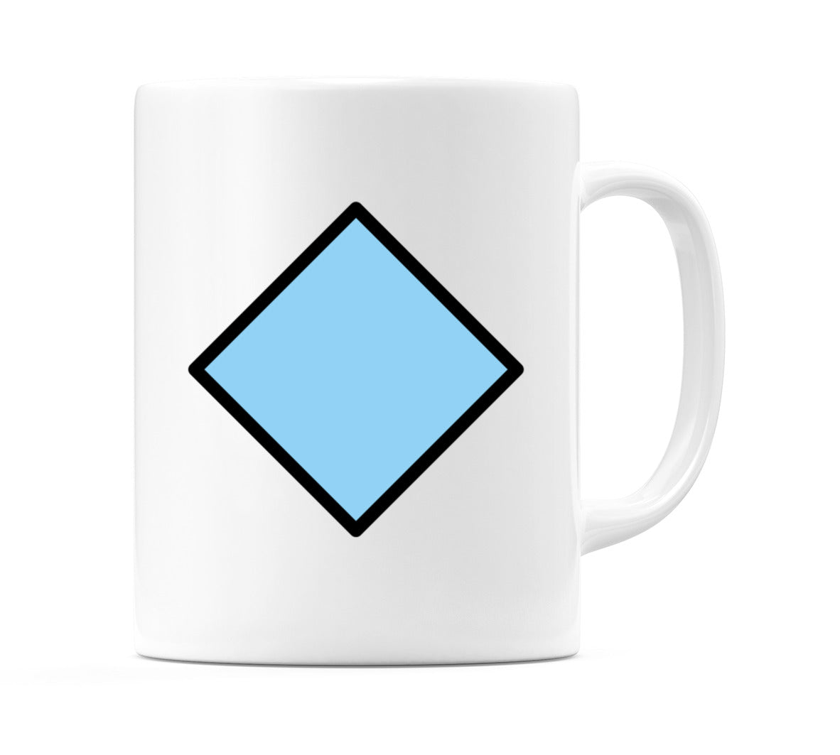 Large Blue Diamond Emoji Mug