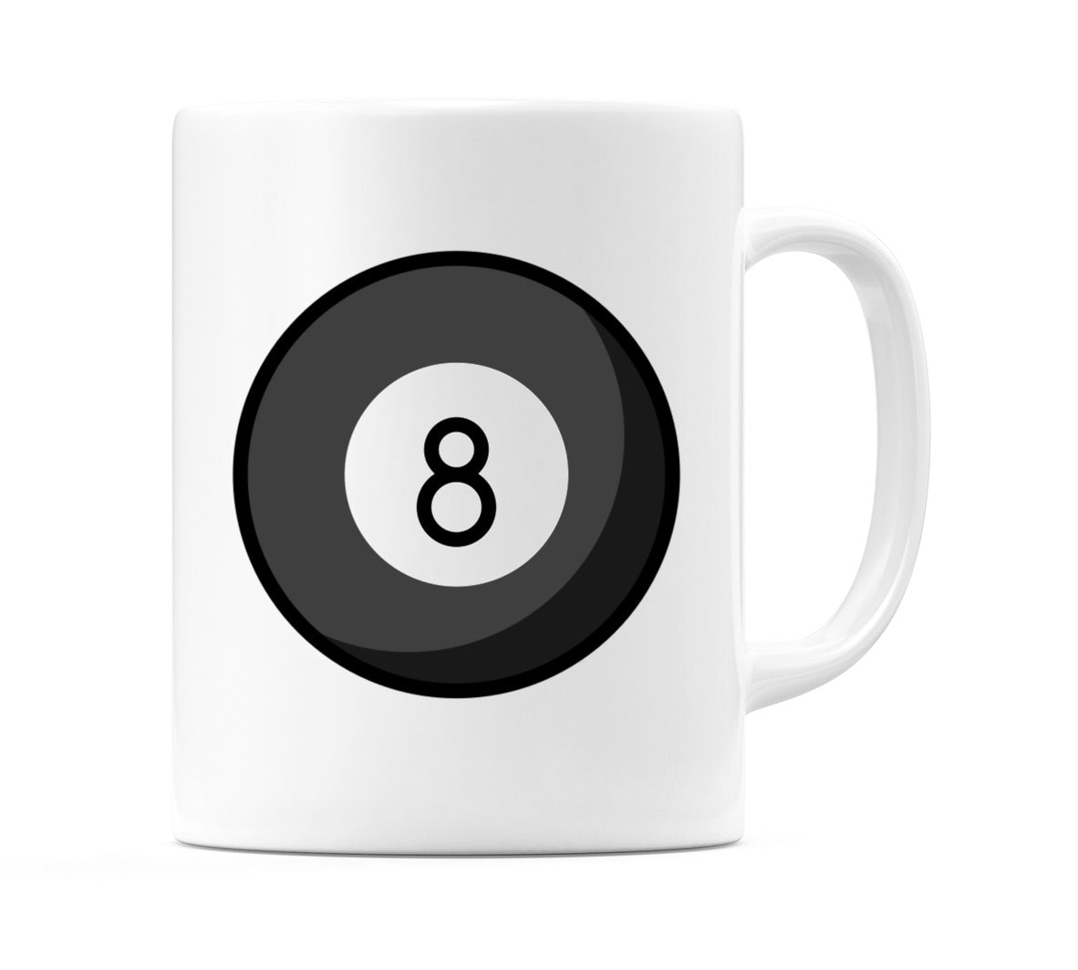 Pool 8 Ball Emoji Mug