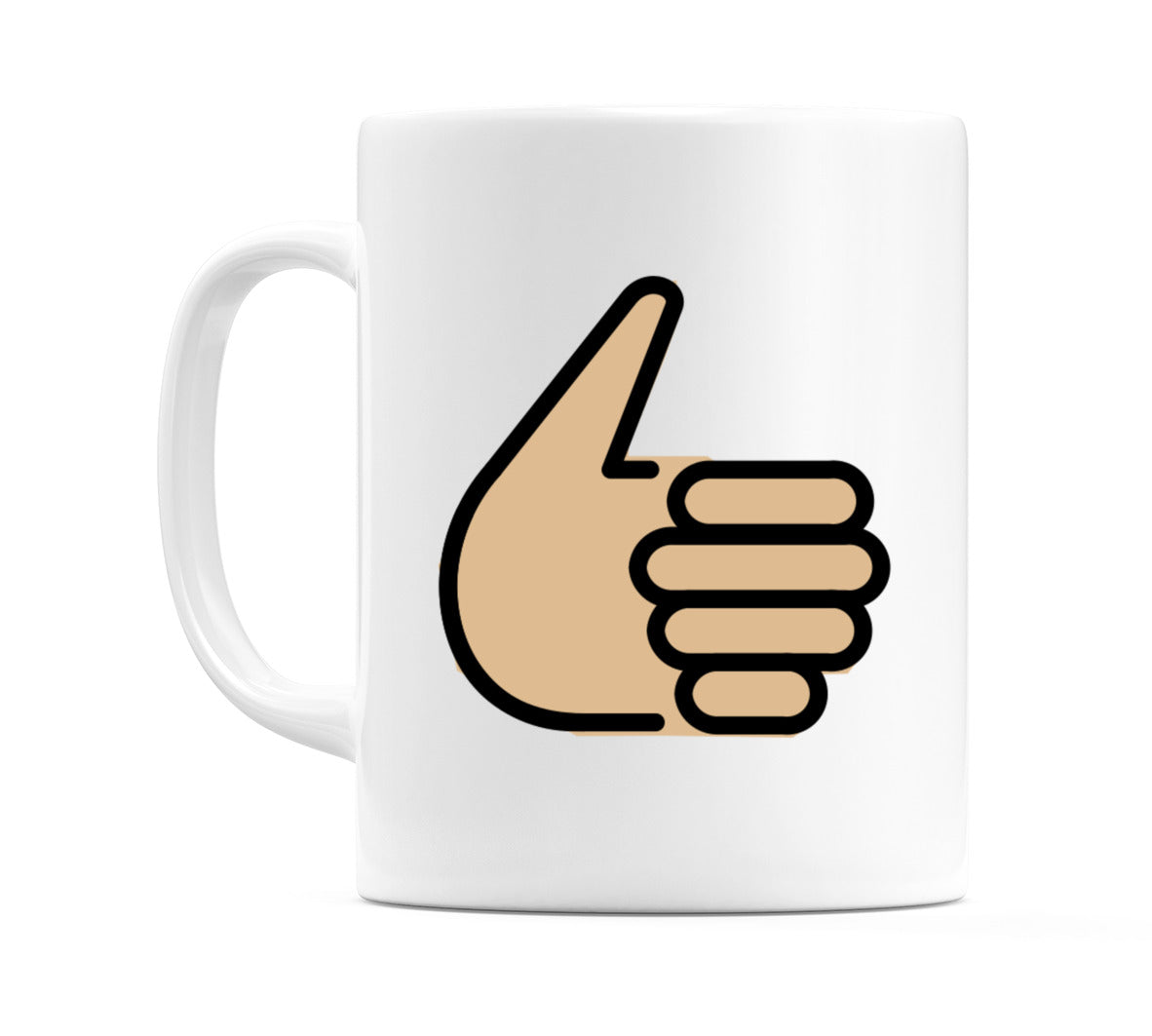 Thumbs Up: Medium-Light Skin Tone Emoji Mug