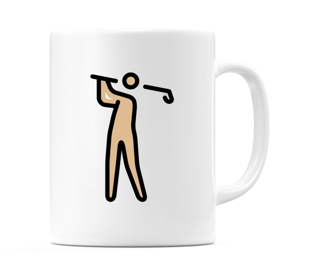 Person Golfing: Medium-Light Skin Tone Emoji Mug