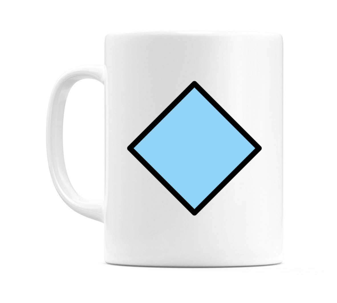 Large Blue Diamond Emoji Mug