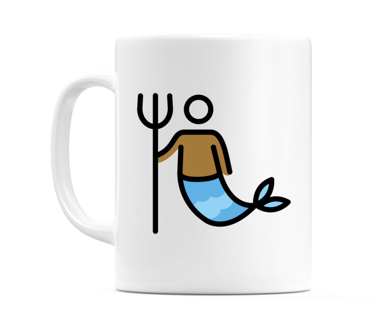 Merman: Medium-Dark Skin Tone Emoji Mug