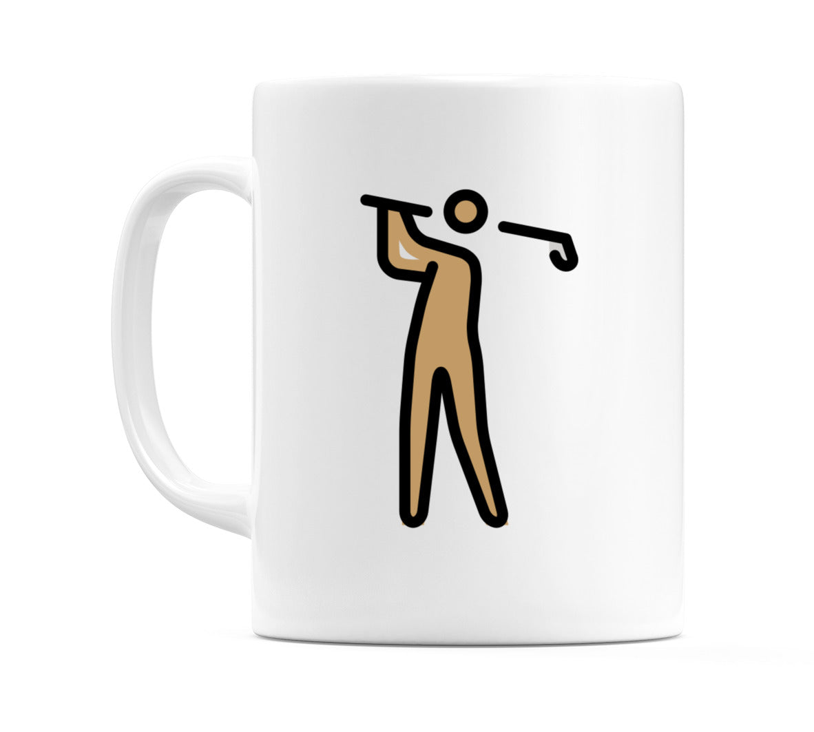 Person Golfing: Medium Skin Tone Emoji Mug