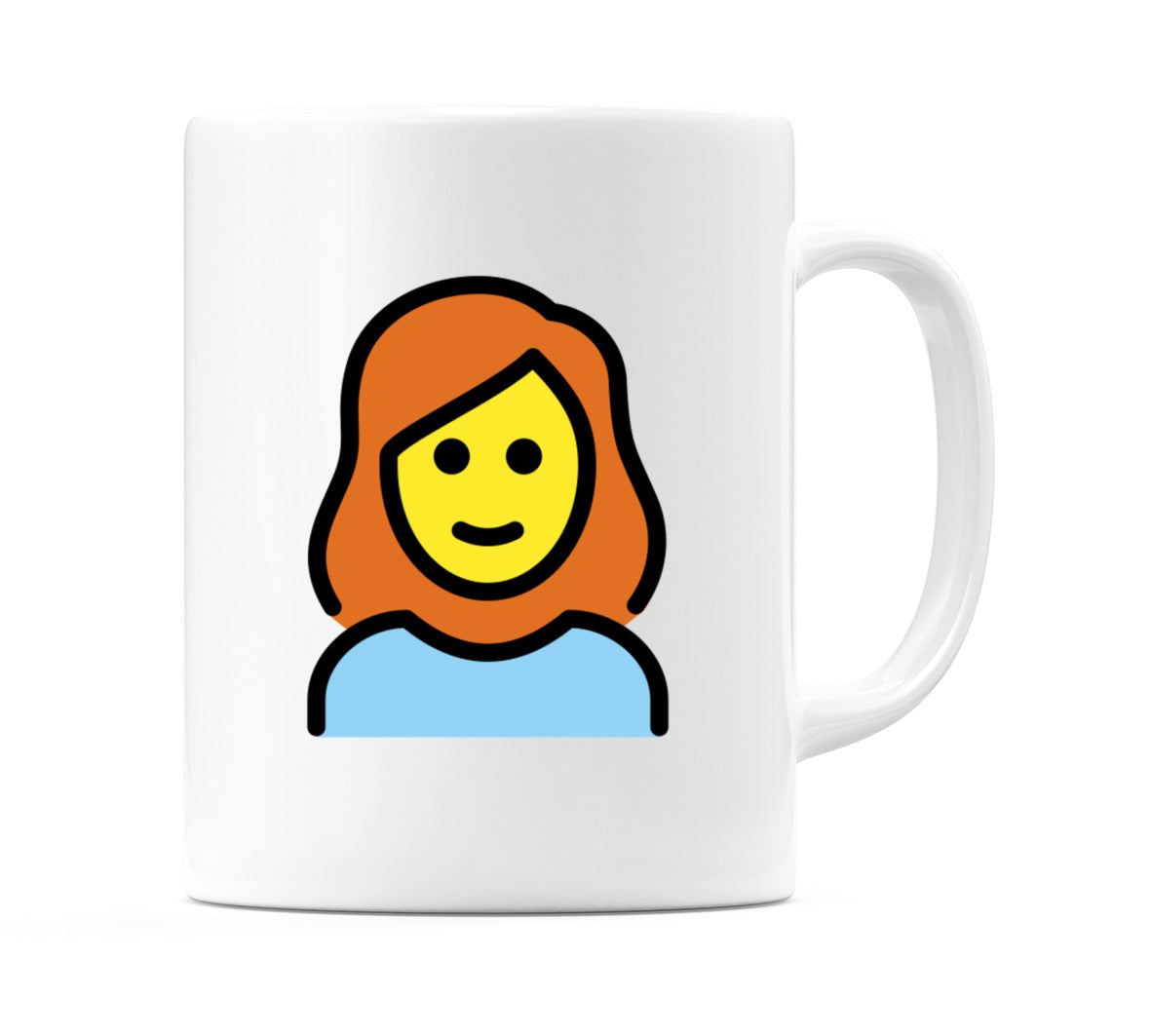 Female: Red Hair Emoji Mug
