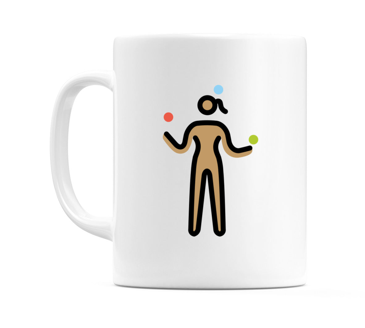 Female Juggling: Medium Skin Tone Emoji Mug