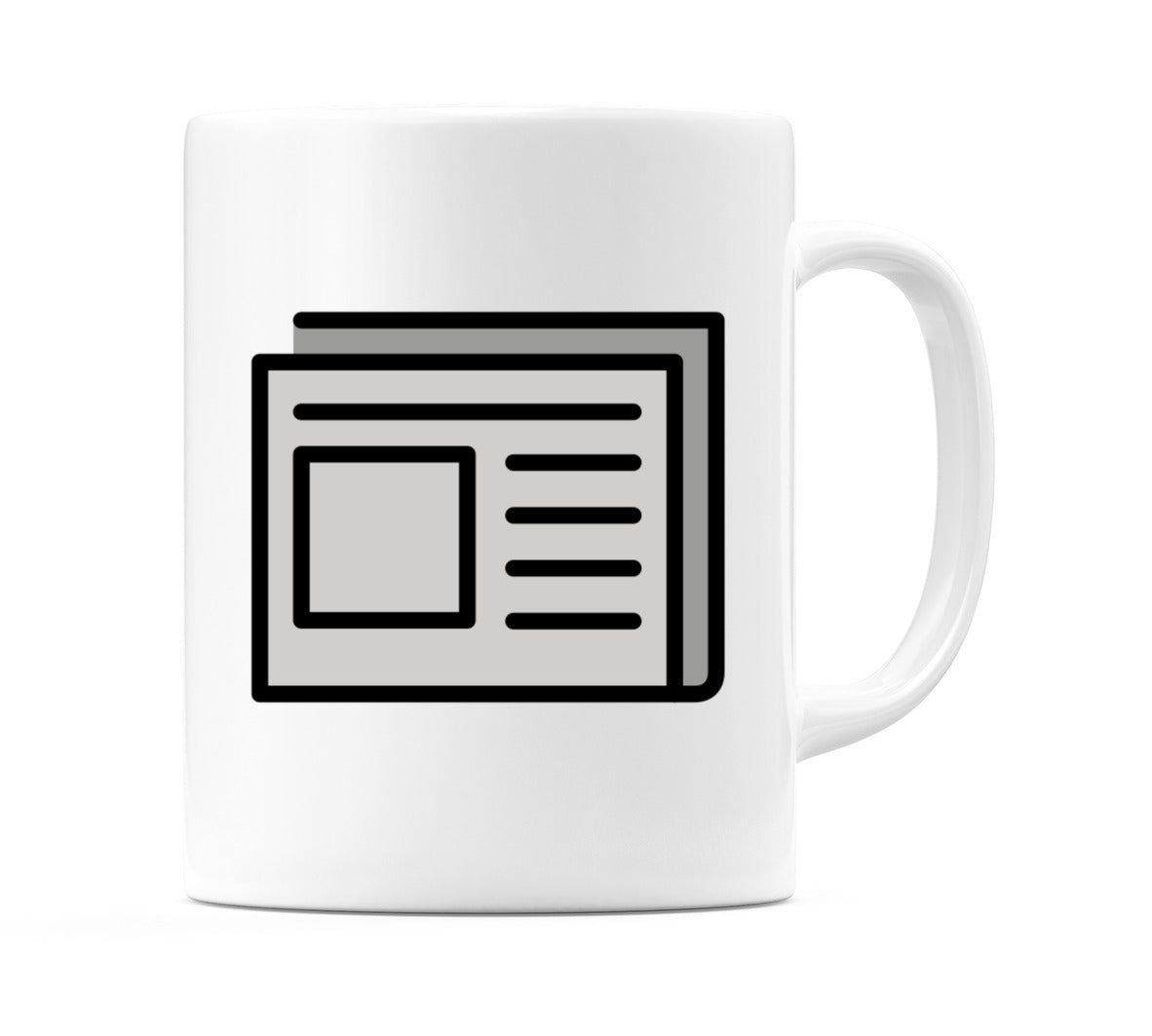 Newspaper Emoji Mug
