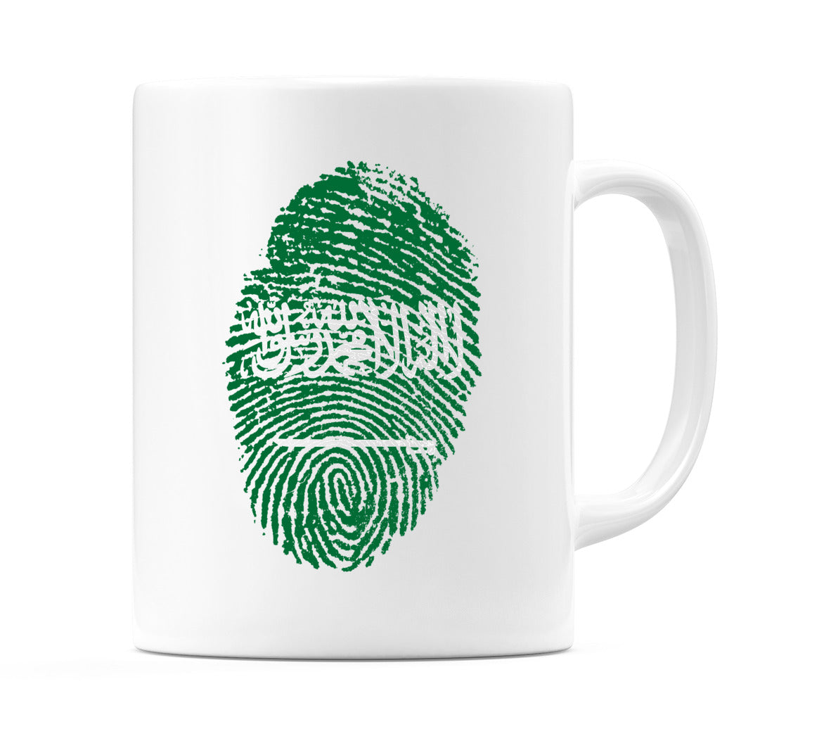 Saudi Arabia Finger Print Flag Mug