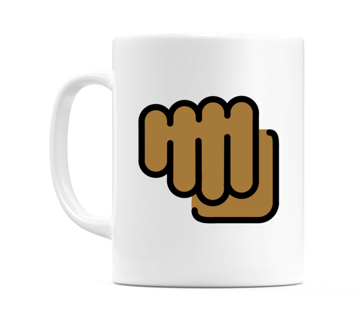 Oncoming Fist: Medium-Dark Skin Tone Emoji Mug