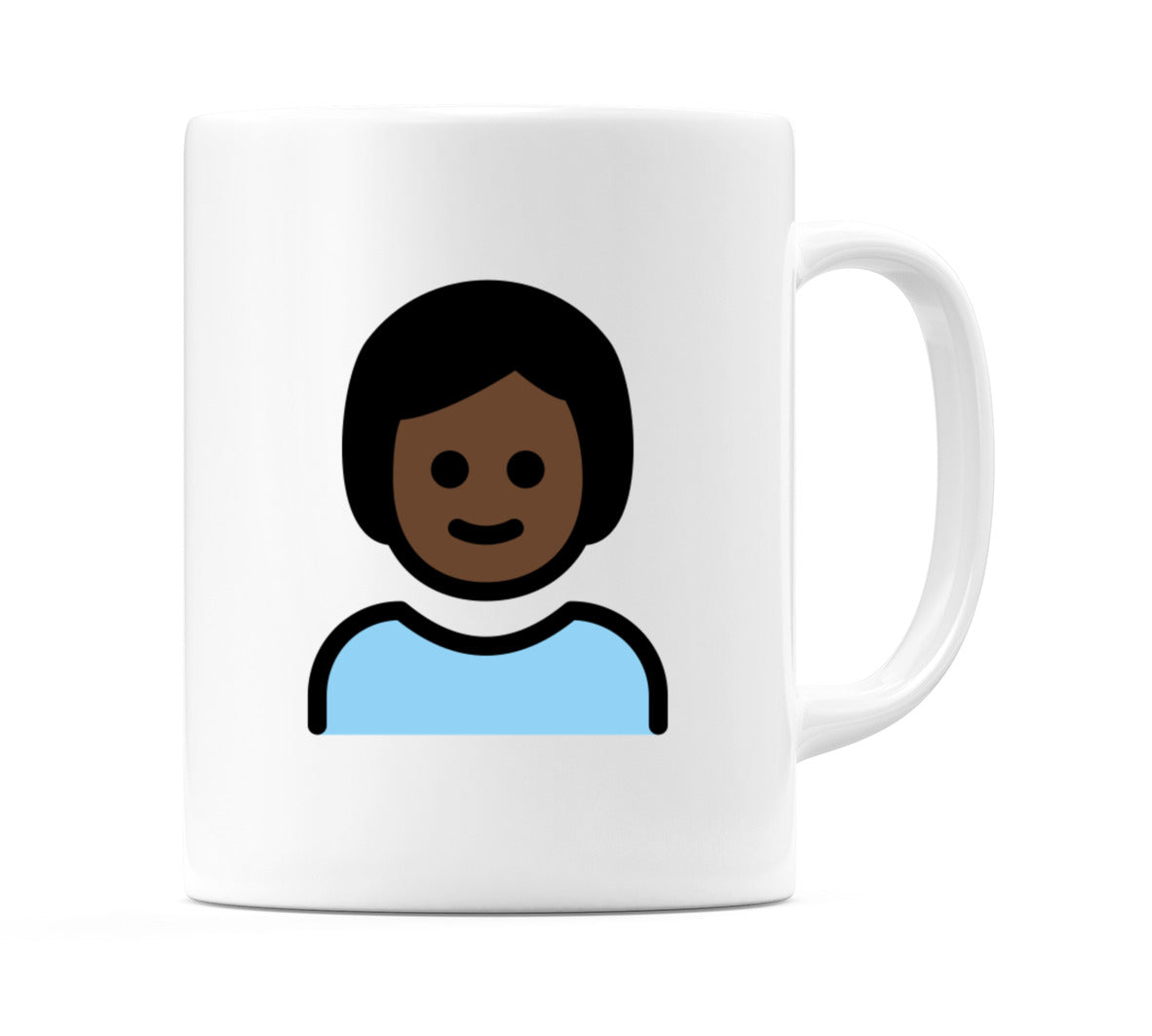 Child: Dark Skin Tone Emoji Mug