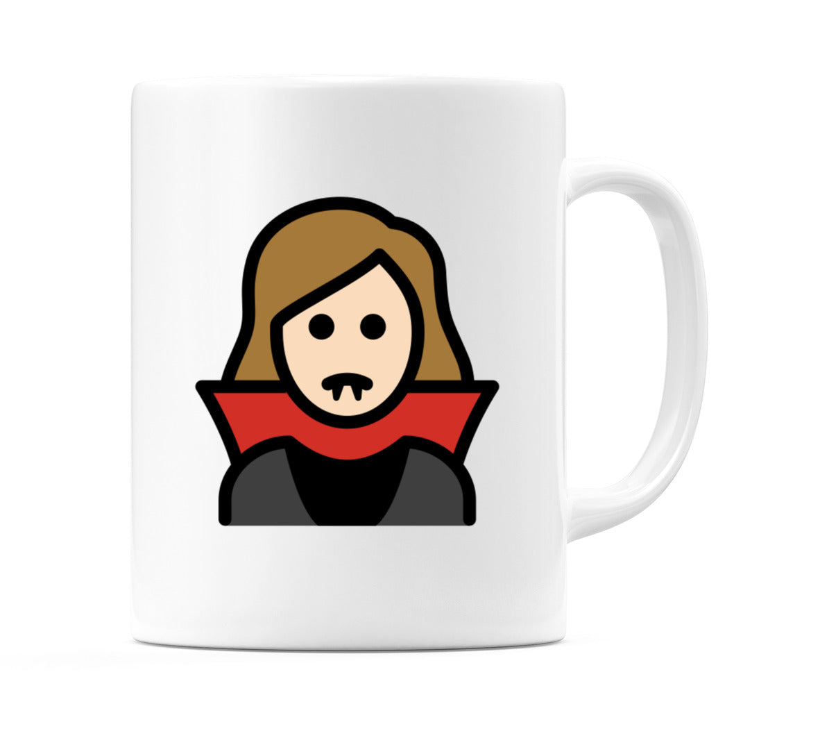 Female Vampire: Light Skin Tone Emoji Mug