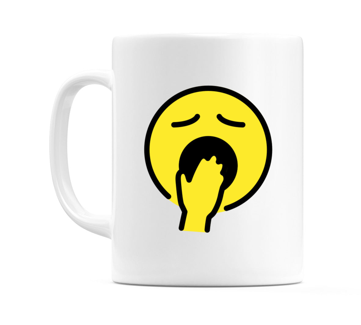 Yawning Face Emoji Mug