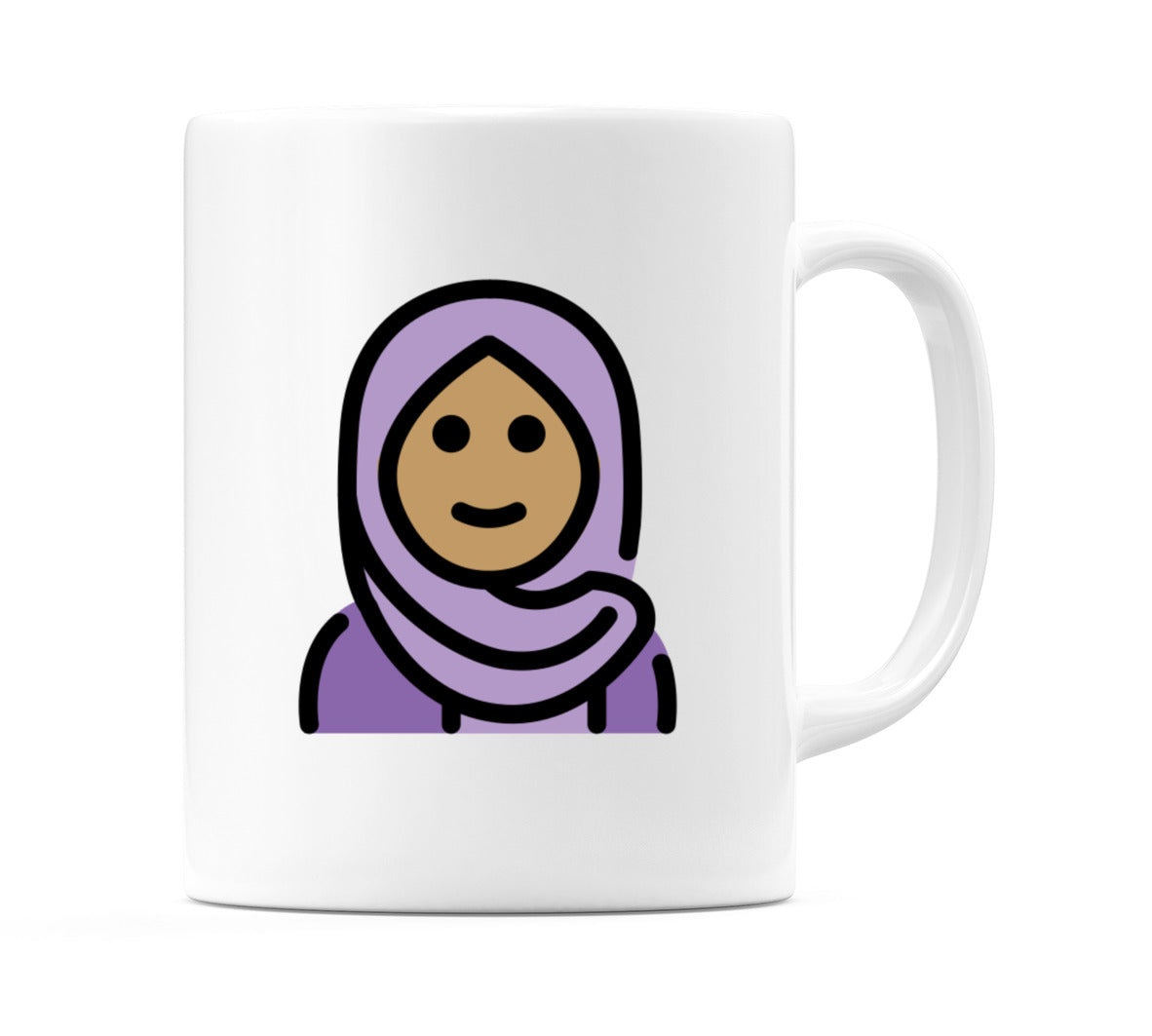 Female With Headscarf: Medium Skin Tone Emoji Mug