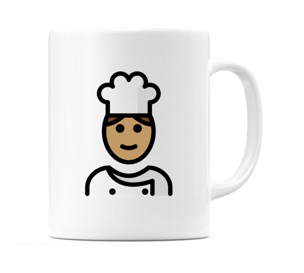 Male Cook: Medium Skin Tone Emoji Mug