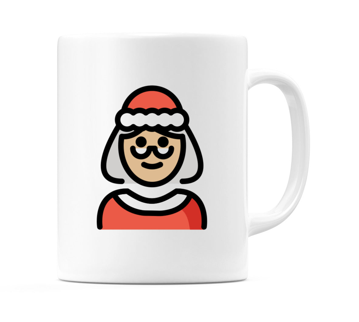Mrs Claus: Medium-Light Skin Tone Emoji Mug