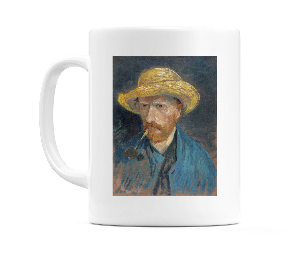 Self Portrait with Straw Hat and Pipe (1887) Mug