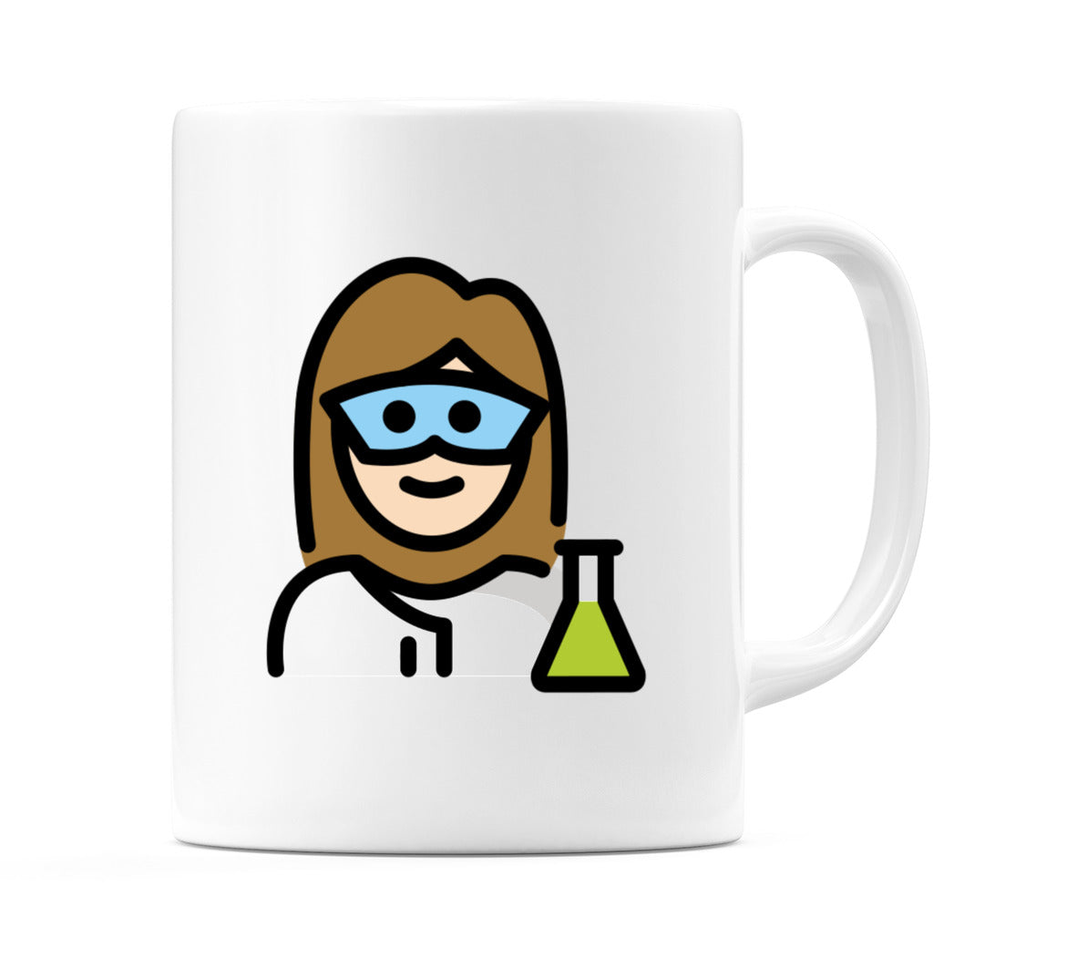 Female Scientist: Light Skin Tone Emoji Mug