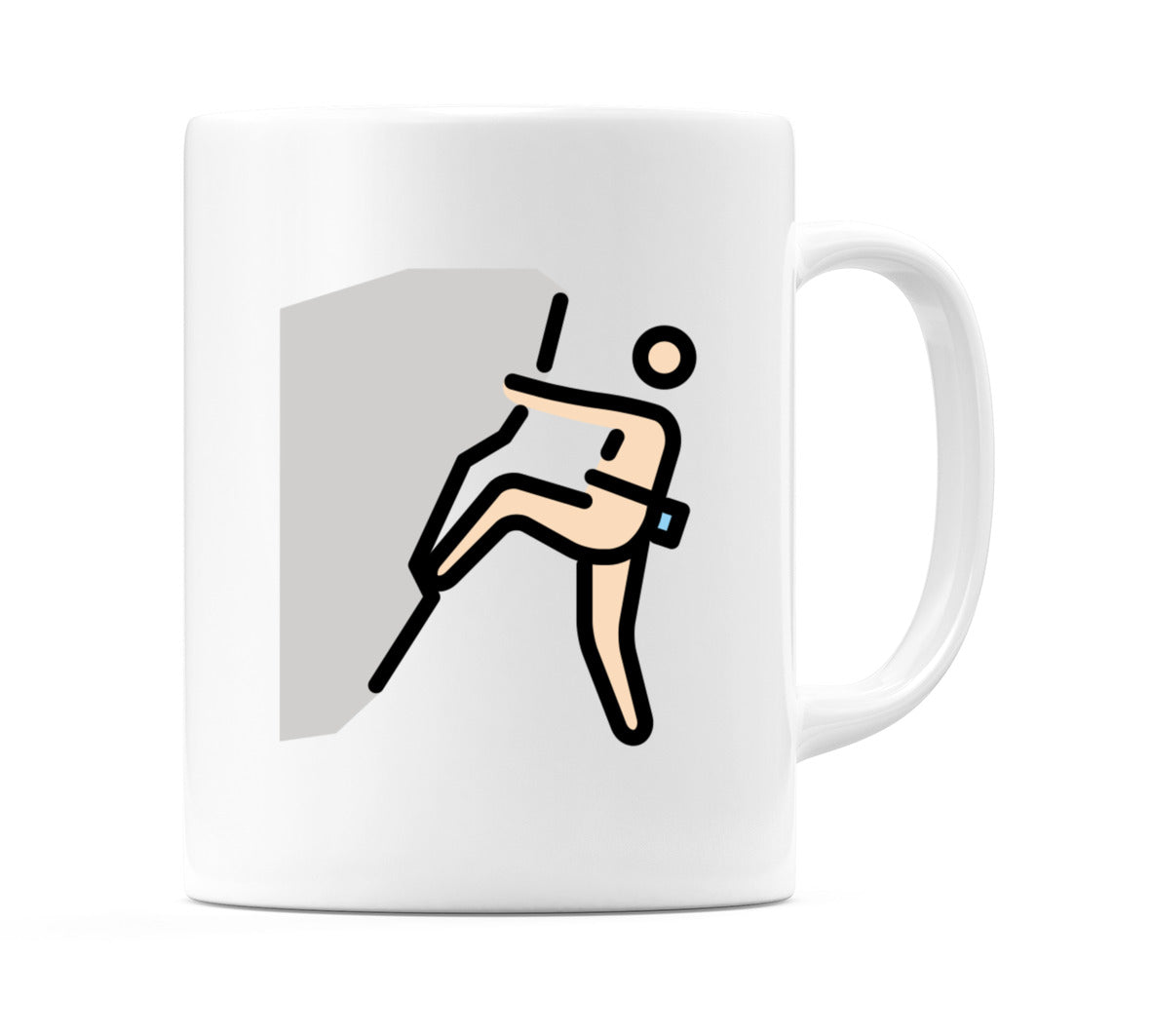 Person Climbing: Light Skin Tone Emoji Mug