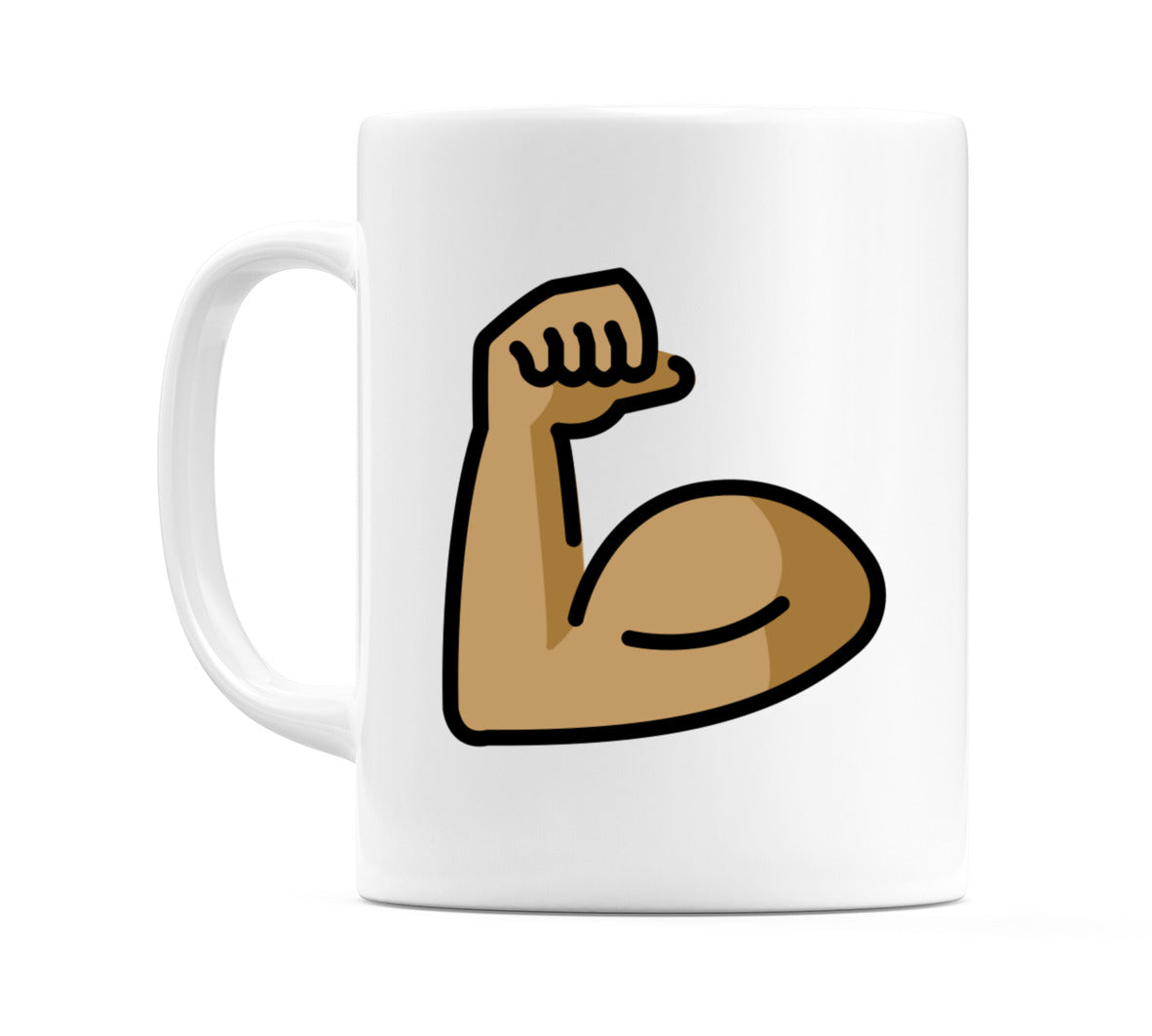 Flexed Biceps: Medium Skin Tone Emoji Mug