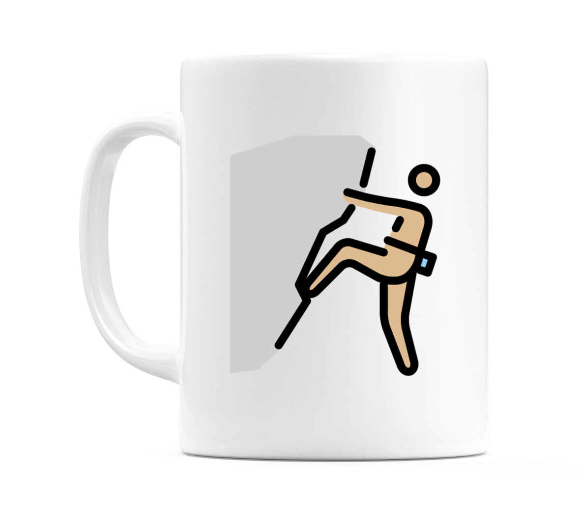 Person Climbing: Medium-Light Skin Tone Emoji Mug
