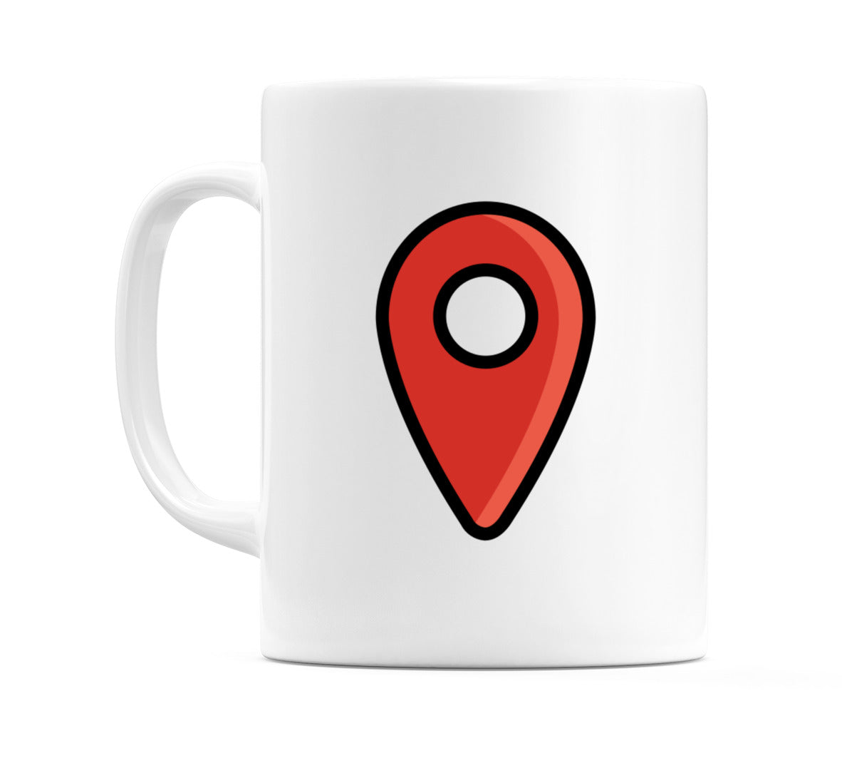 Location Indicator Red Emoji Mug