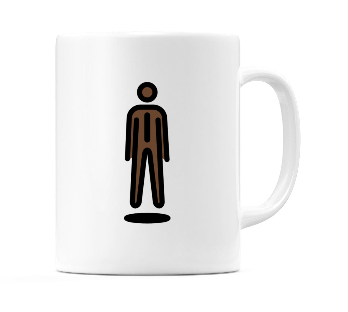 Male In Suit Levitating: Dark Skin Tone Emoji Mug