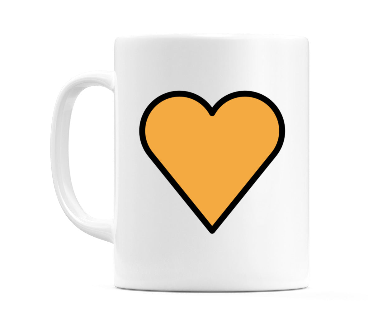Orange Heart Emoji Mug