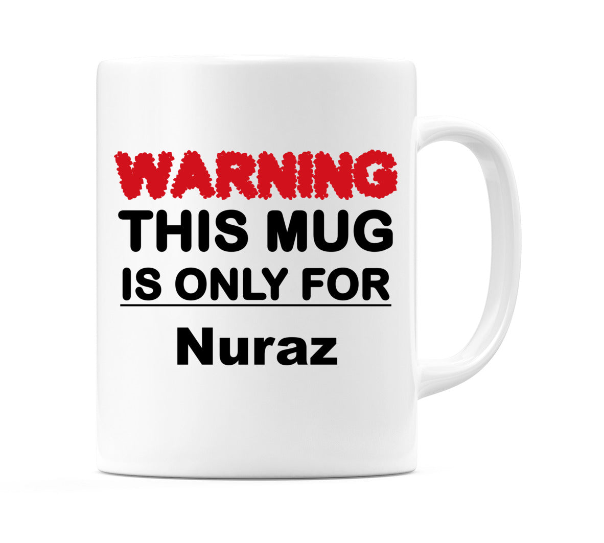 Warning This Mug is ONLY for Nuraz Mug